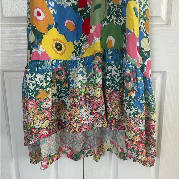 Anthropologie Sarah Campbell Floral One Shoulder Ruffle Hem Maxi Dress **Sz S**🌸 - Picture 4 of 7